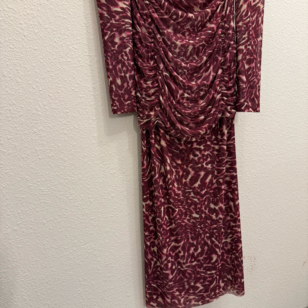 Misa Los Angeles Fuchsia Long Sleeve Dress - Picture 9 of 10